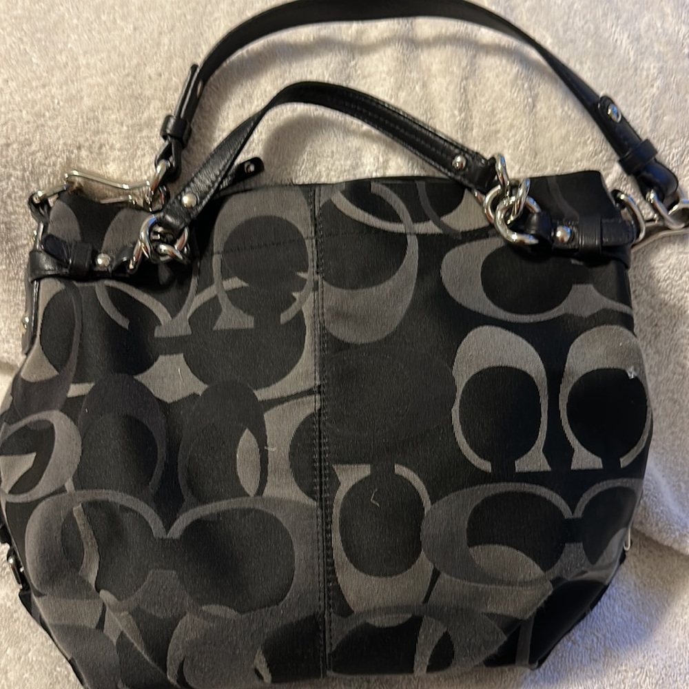 Coach black shoulder bag with handles - Picture 2 of 4